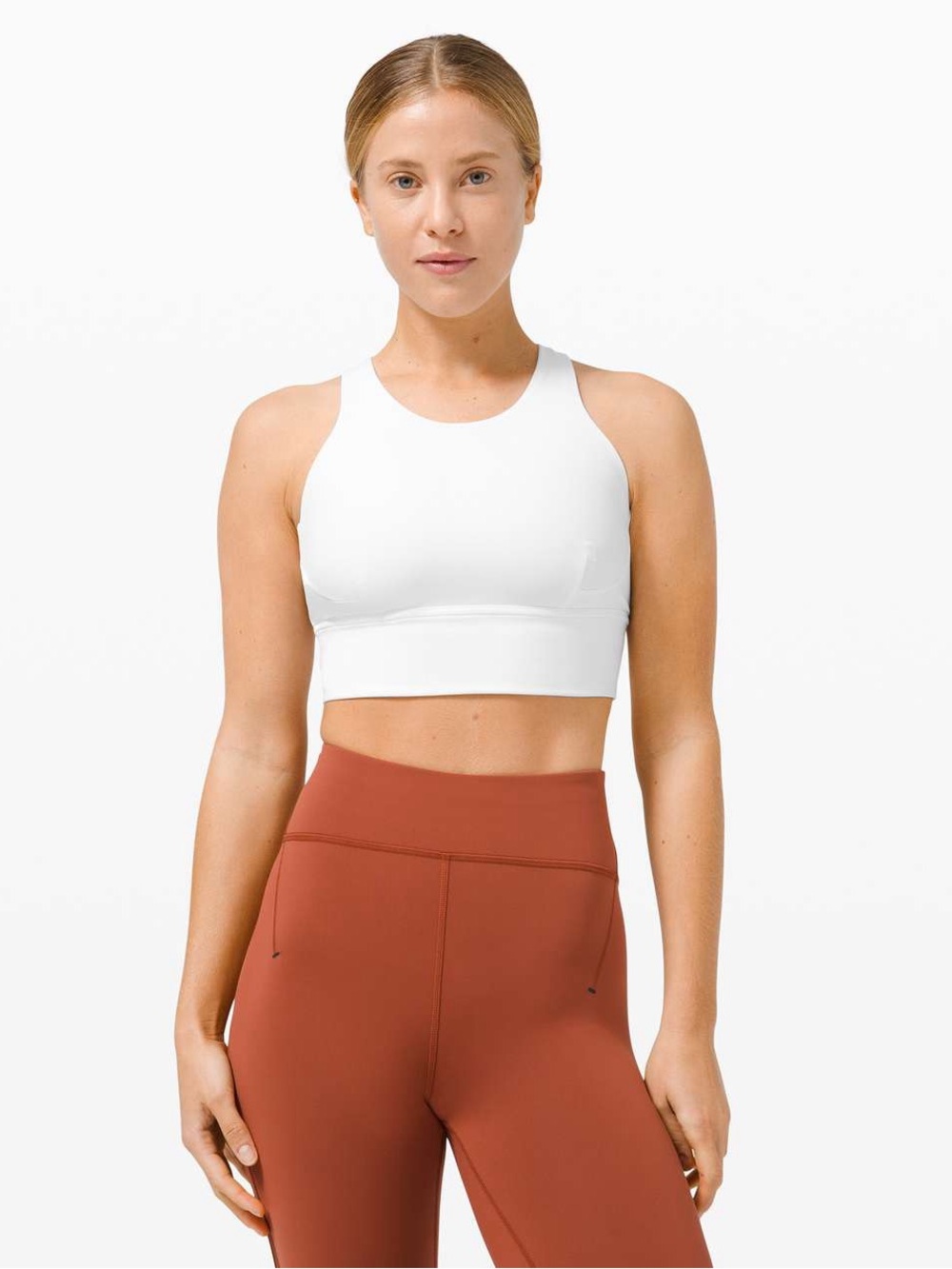 Lululemon Wunder Train Long-Line Bra *Medium Support, C/D Cups
White